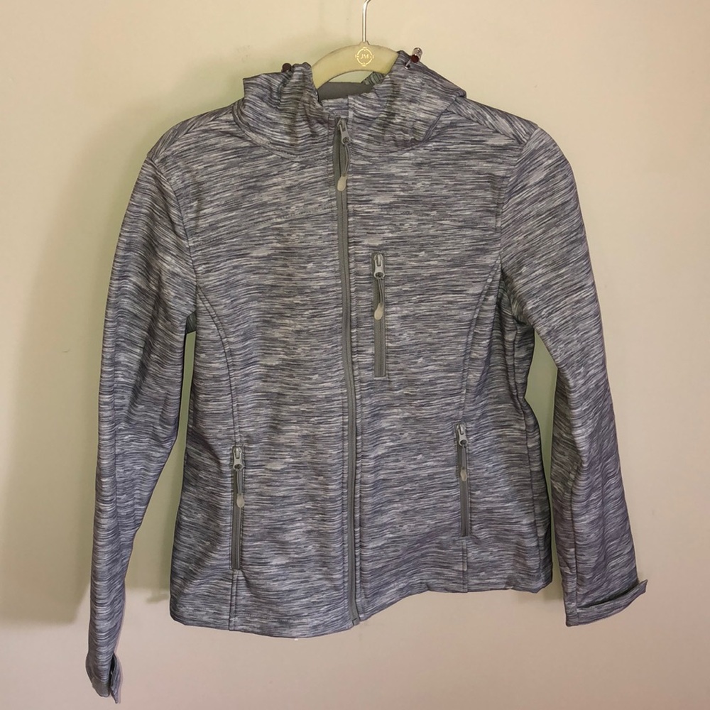 Gray and White Jacket